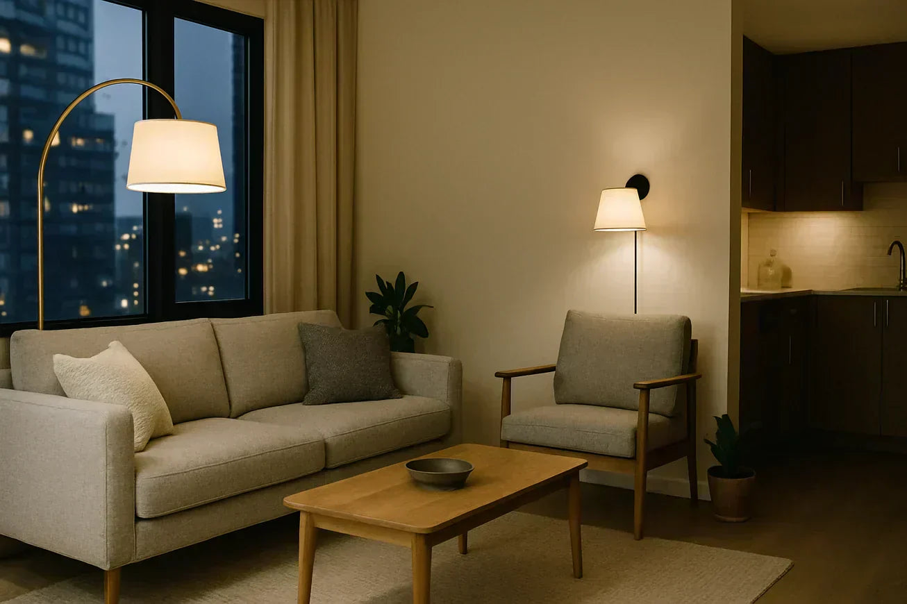 Photo inspiration: Fresh Look at Renter Friendly Apartment Lighting Ideas In Canada