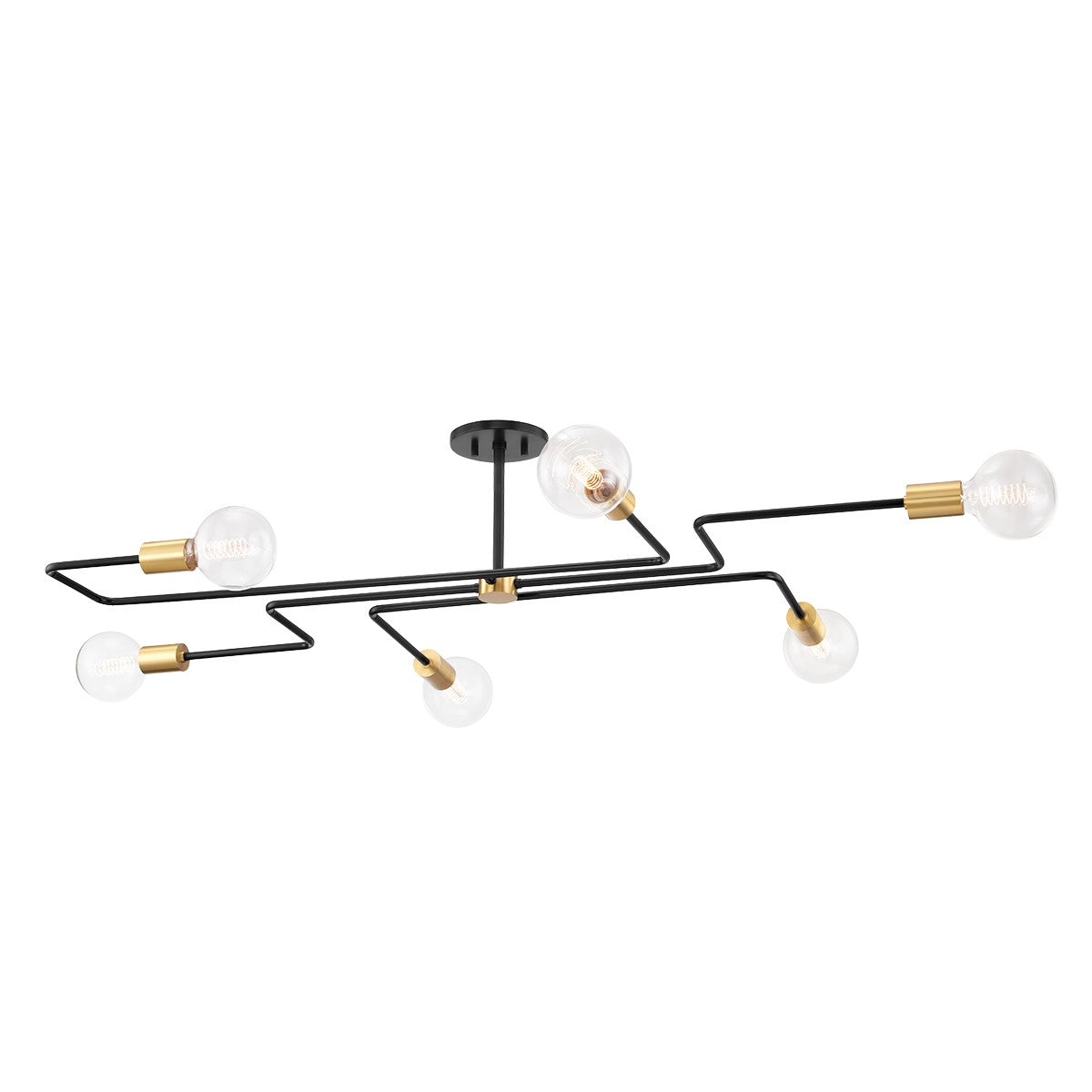 Mitzi Canada - H488606L-AGB/TBK - Six Light Semi Flush Mount - Jena ...
