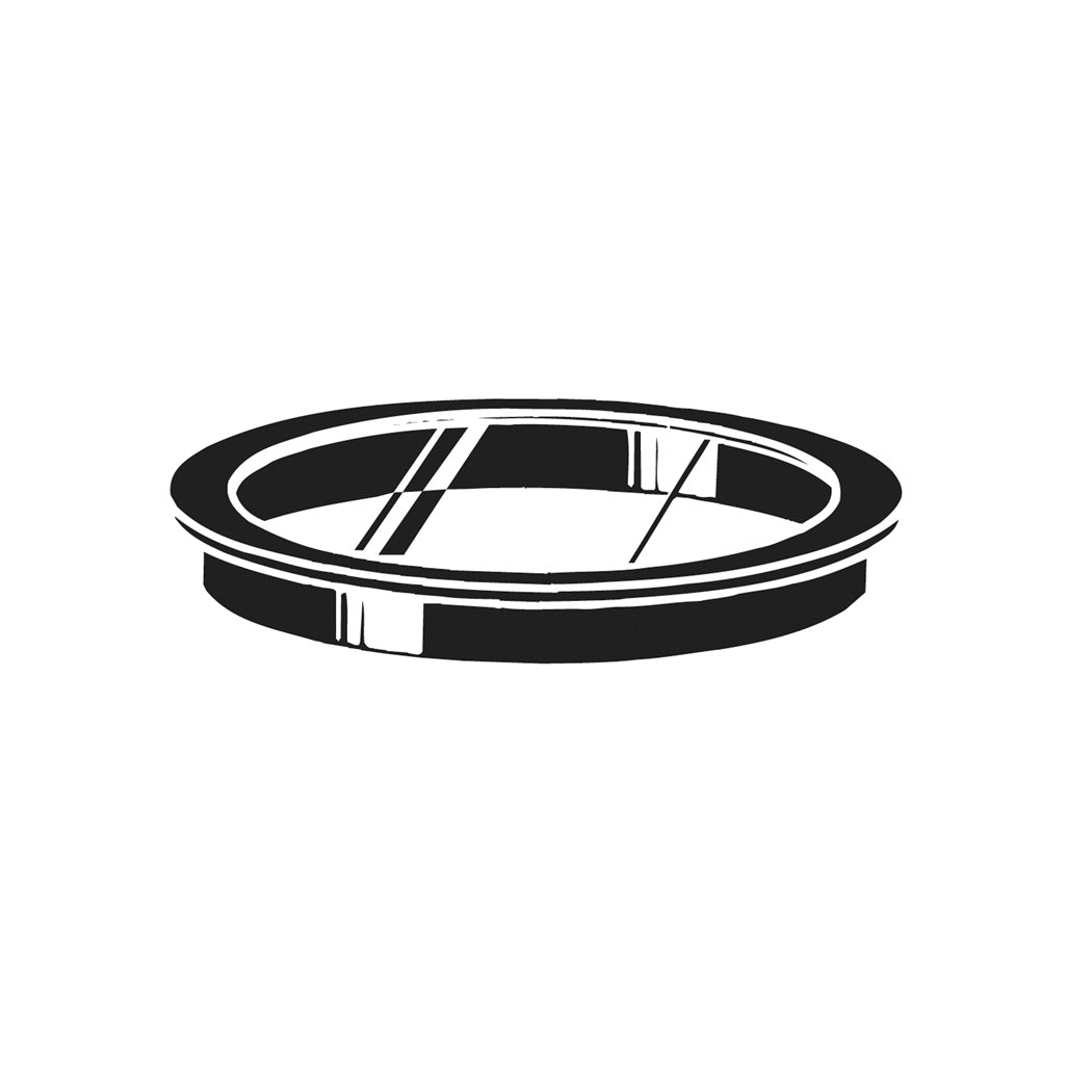 Kichler 6-Inch Black Accessory Lens 9536BK | Tempered Glass Lens For Outdoor Lighting