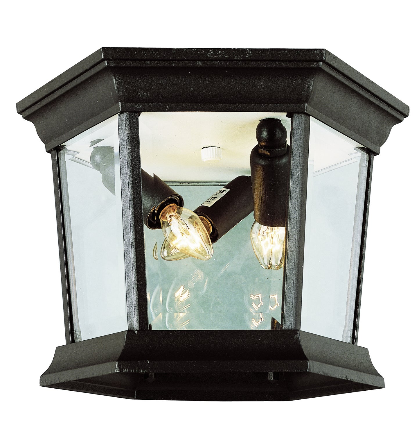 Trans Globe Imports - 4904 BK - Three Light Flushmount Lantern - San ...