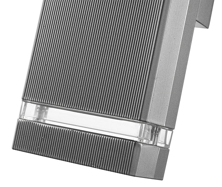 Brisson 2-Light Up Down Black Outdoor Wall Light