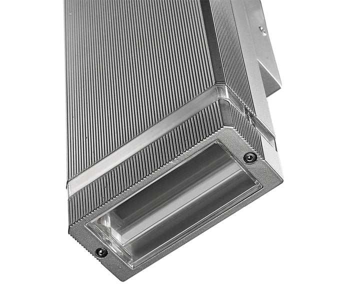 Brisson 2-Light Up Down Black Outdoor Wall Light