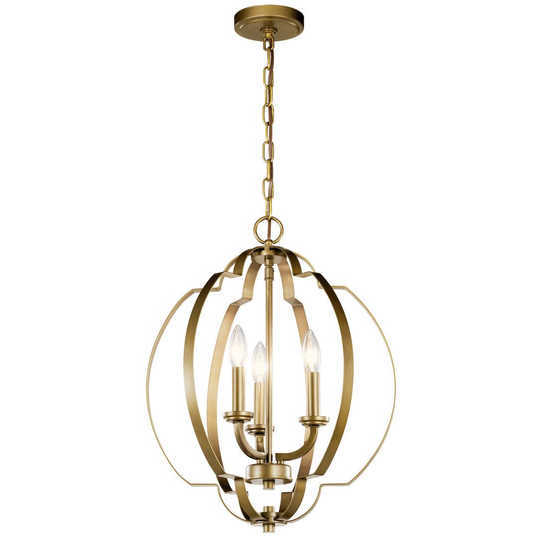 Kichler Canada - 42140NBR - Three Light Pendant - Voleta - Natural Brass
