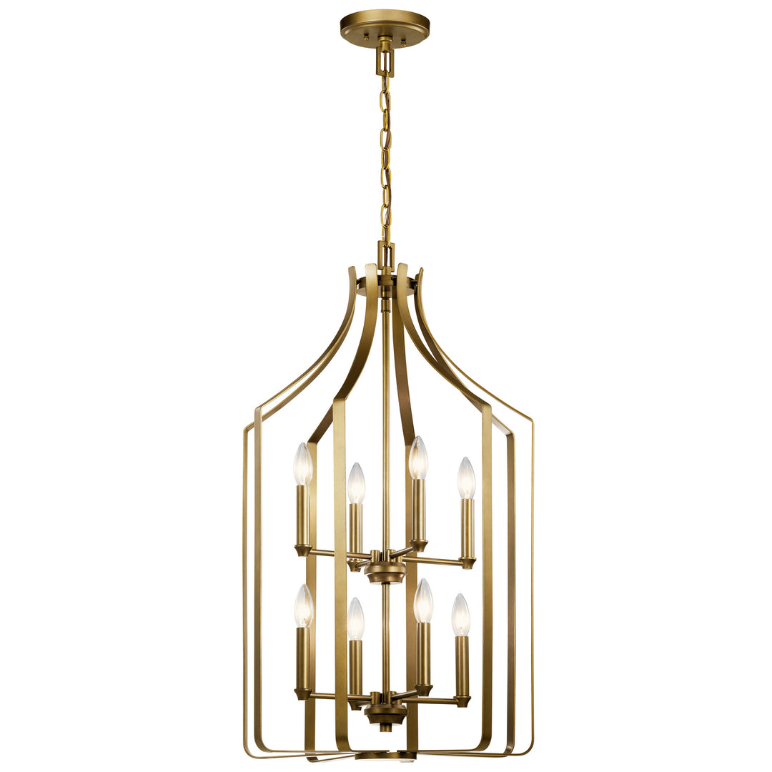 Kichler Canada - 42498NBR - Eight Light Foyer Chandelier - Morrigan - Natural Brass