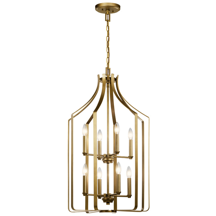 Kichler Canada - 42498NBR - Eight Light Foyer Chandelier - Morrigan - Natural Brass