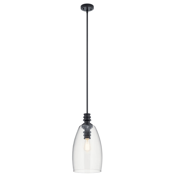 Kichler Canada - 43090BK - One Light Pendant - Lakum - Black