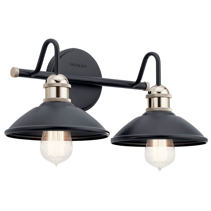 Kichler Canada - 45944BK - Two Light Bath - Clyde - Black