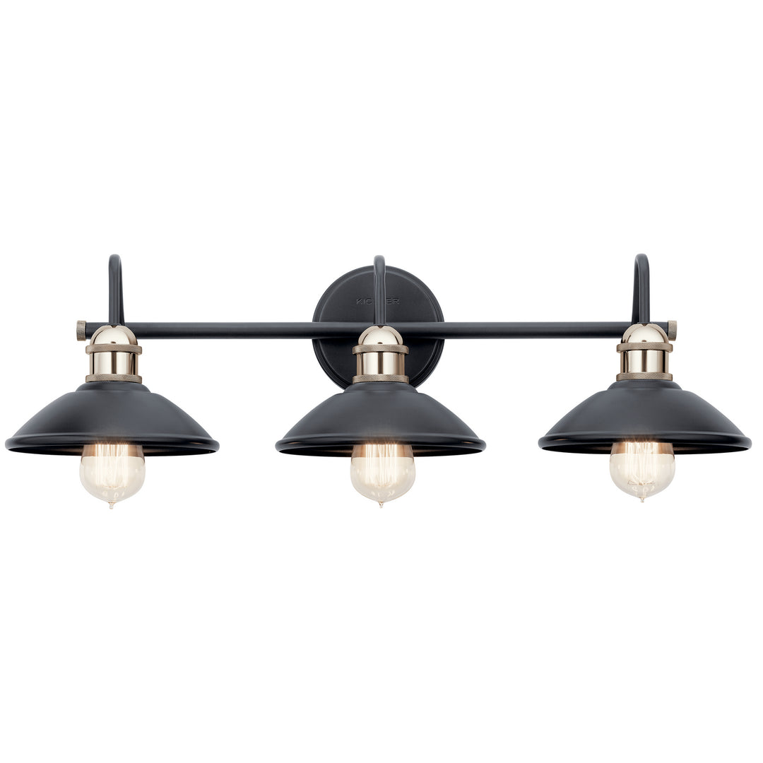 Kichler Canada - 45945BK - Three Light Bath - Clyde - Black