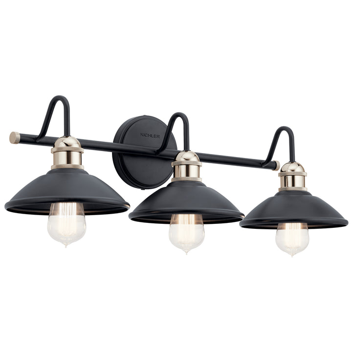 Kichler Canada - 45945BK - Three Light Bath - Clyde - Black
