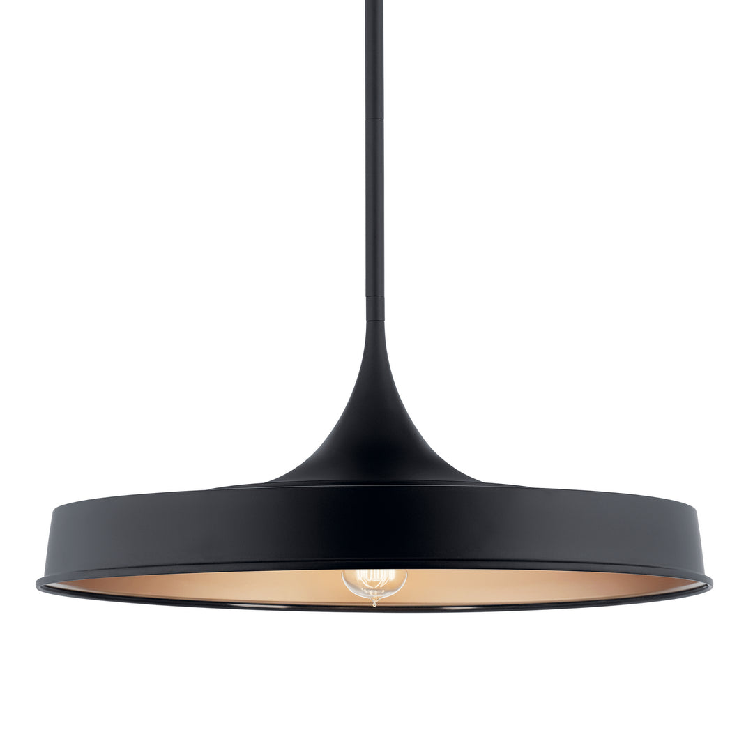 Kichler Canada - 52096BK - One Light Pendant/Semi Flush - Elias - Black