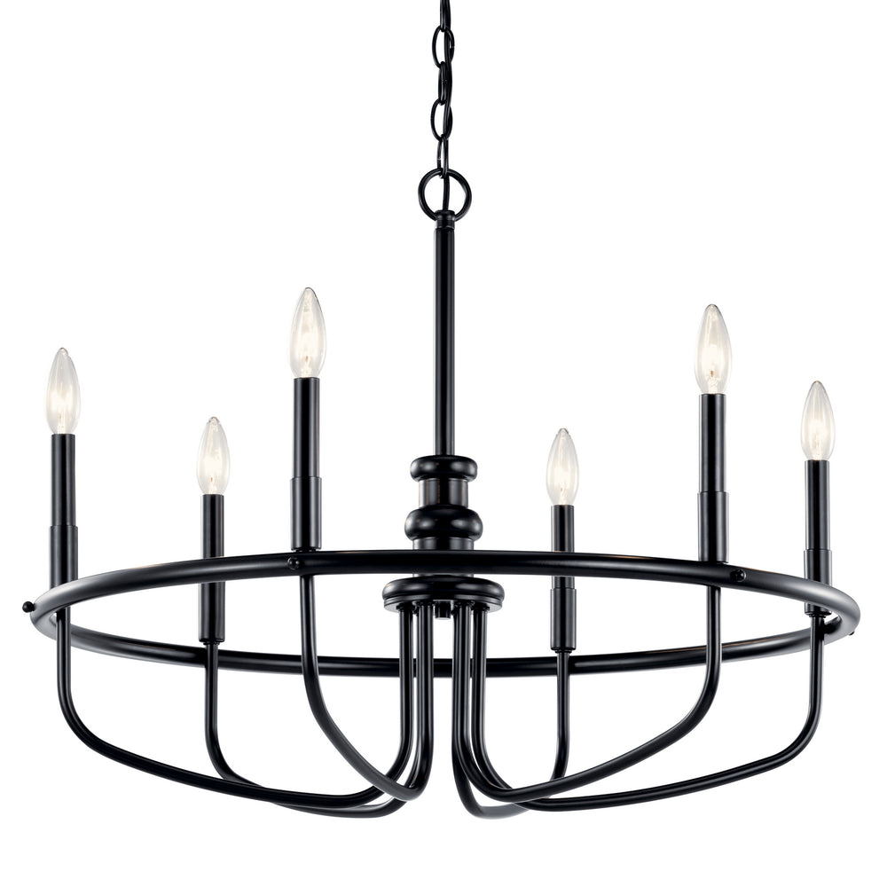 Kichler Canada - 52304BK - Six Light Chandelier - Capitol Hill - Black