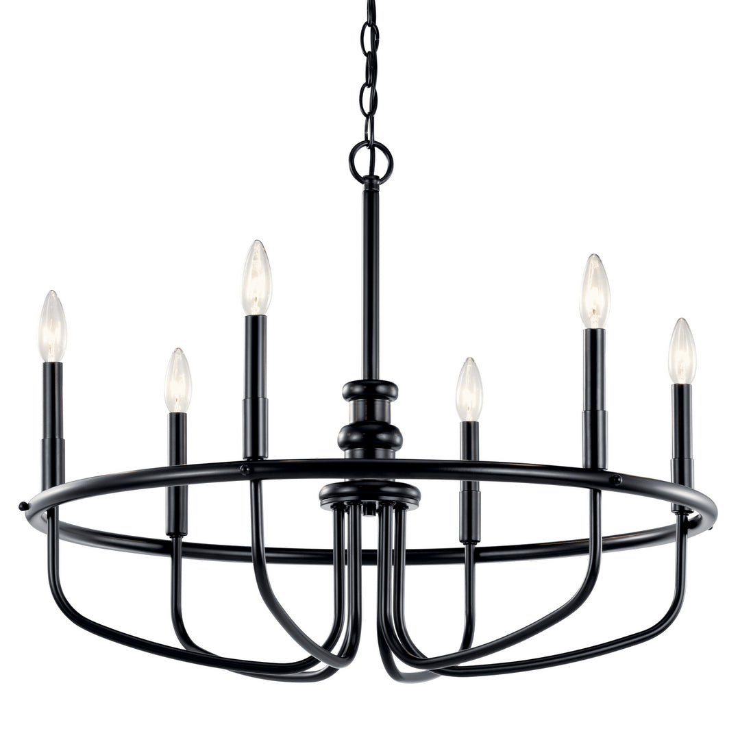 Kichler Canada - 52304BK - Six Light Chandelier - Capitol Hill - Black
