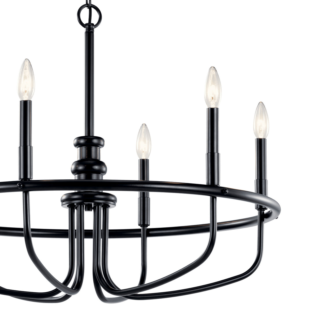 Kichler Canada - 52304BK - Six Light Chandelier - Capitol Hill - Black