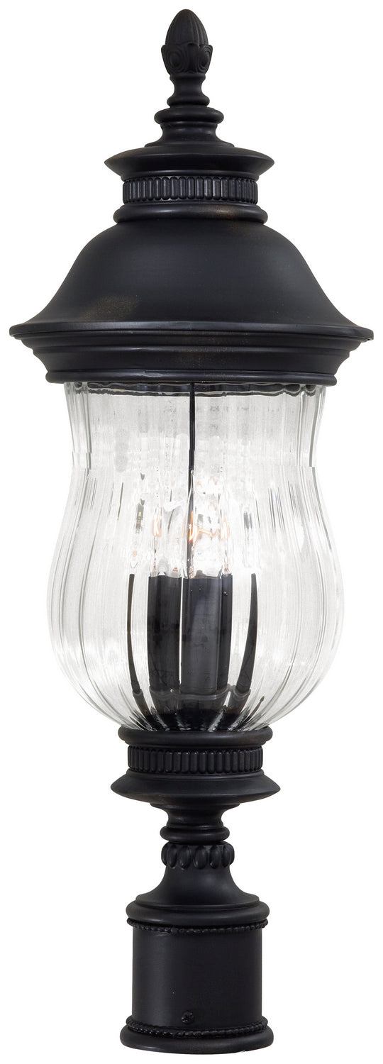 Newport Three Light Post Mount in Heritage - available from The Lighting Shoppe, trusted by Canadian homeowners
