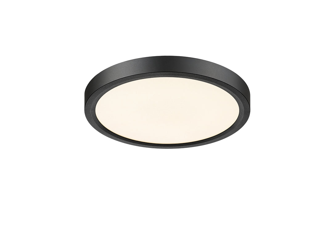 7" Slim Disk Pro-Value LED Flush Mount Black 5CCT Selectable