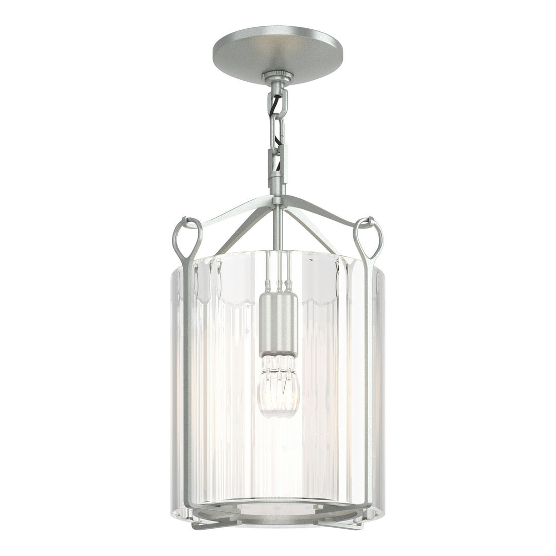 Hubbardton Forge Canada - 121140-SKT-82-ZM0137 - One Light Semi-Flush Mount - Bow - Vintage Platinum