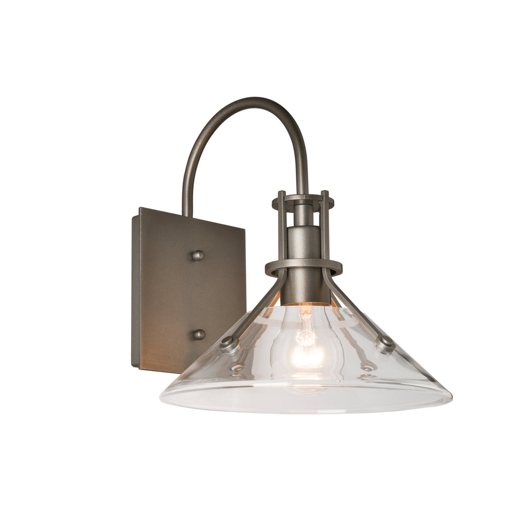 Hubbardton Forge Canada - 302709-SKT-77-ZM0673 - One Light Outdoor Wall Sconce - Henry - Coastal Dark Smoke