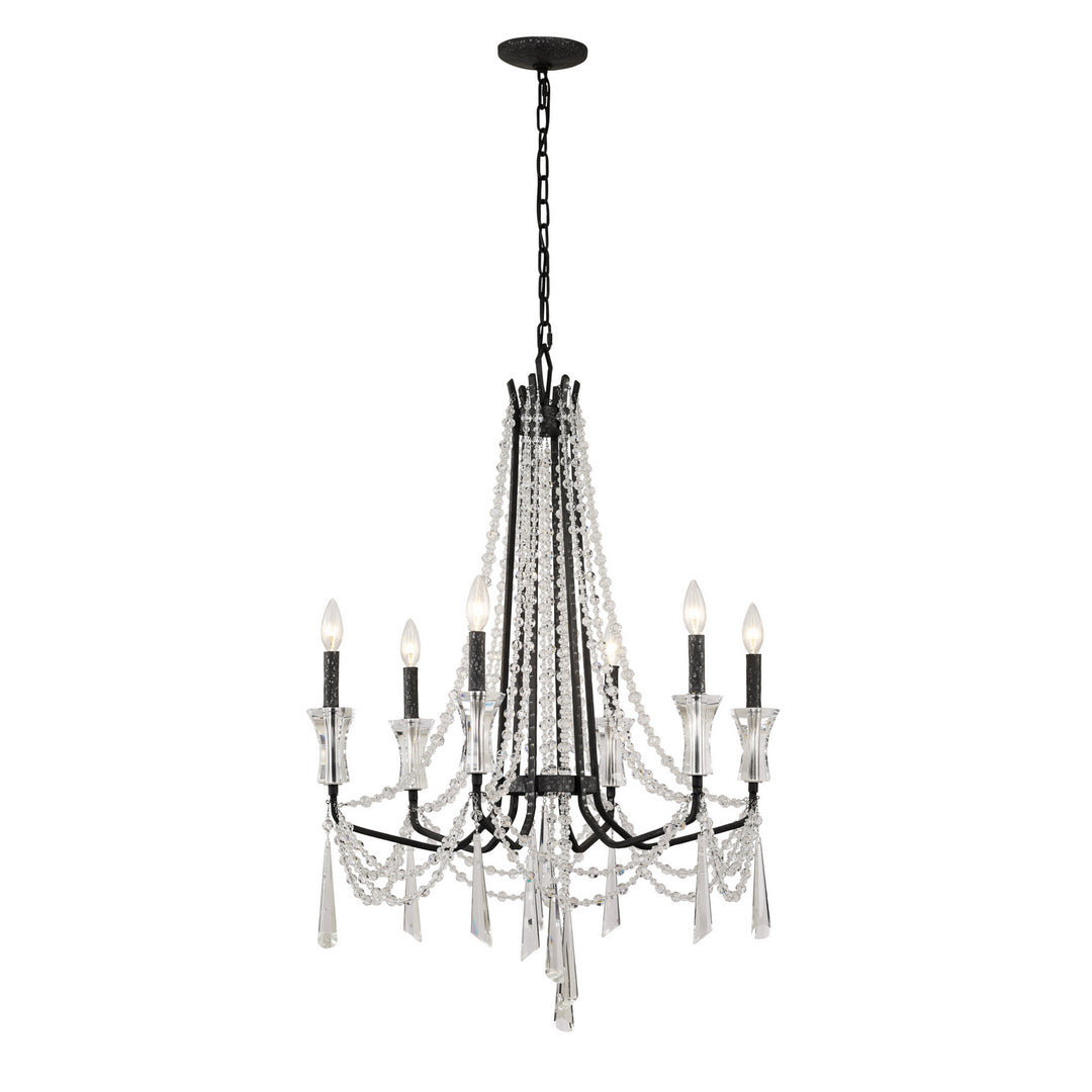 Barcelona Six Light Chandelier in Onyx - available from The Lighting Shoppe, trusted by Canadian homeowners