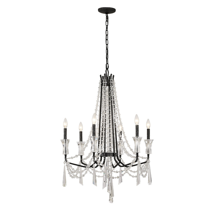 Barcelona Six Light Chandelier in Onyx - available from The Lighting Shoppe, trusted by Canadian homeowners