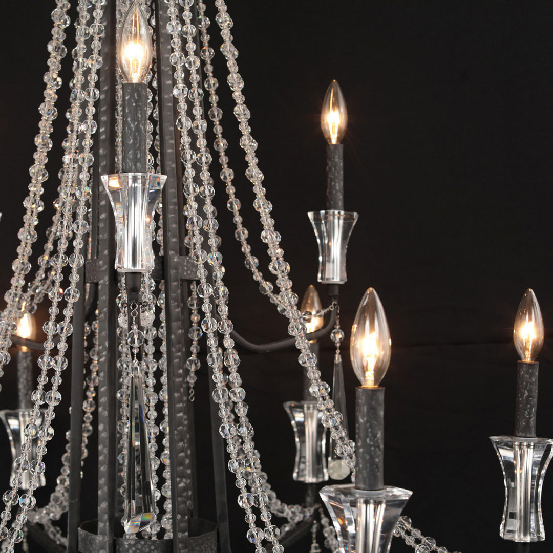 Varaluz - 270C09OX - Nine Light Chandelier - Barcelona - Onyx