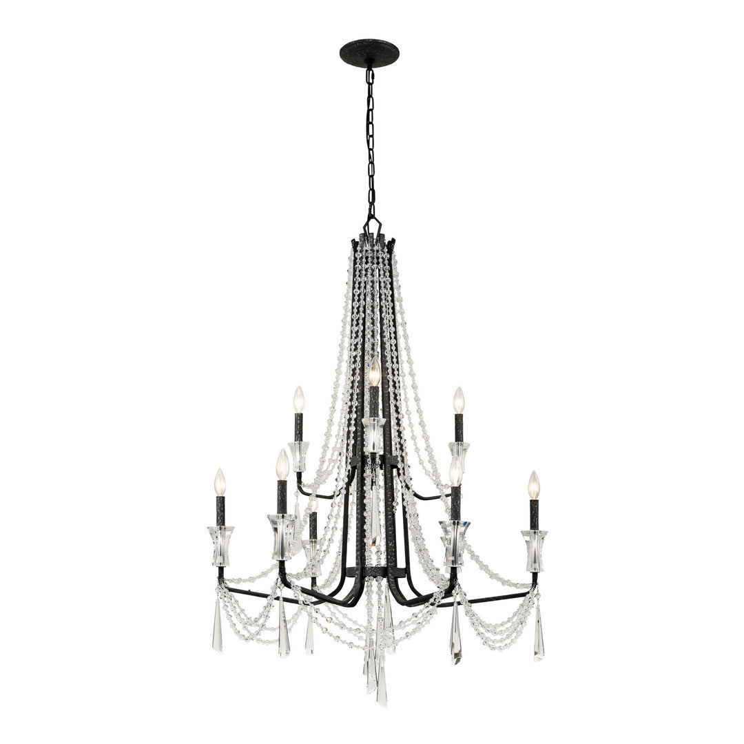 Barcelona Nine Light Chandelier in Onyx - available from The Lighting Shoppe, trusted by Canadian homeowners