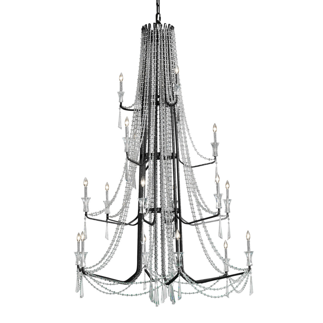 Varaluz - 270C18OX - 18 Light Chandelier - Barcelona - Onyx