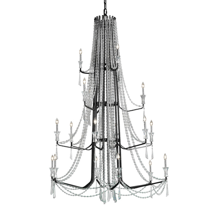 Varaluz - 270C18OX - 18 Light Chandelier - Barcelona - Onyx