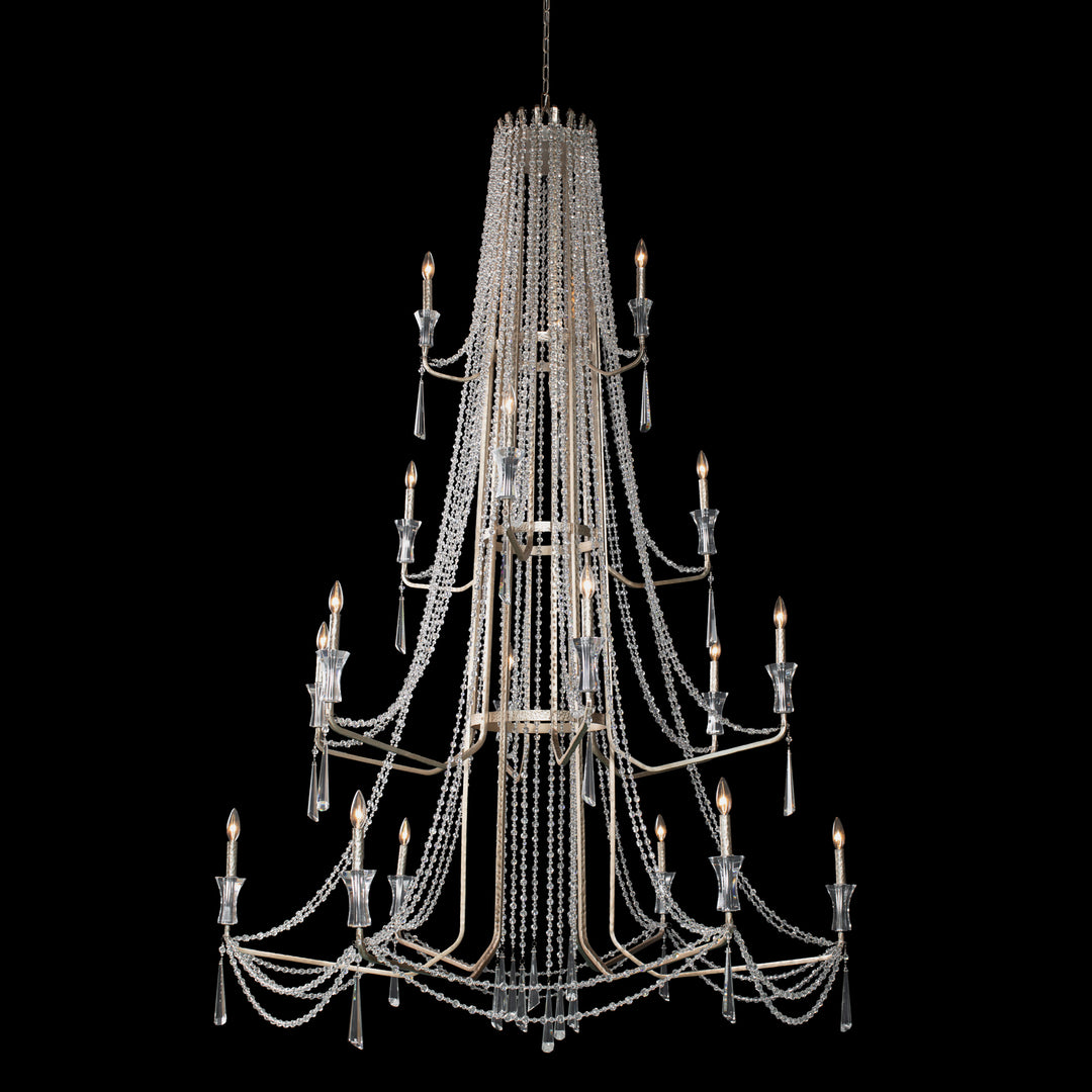 Barcelona 18 Light Chandelier in Transcend Silver - available from The Lighting Shoppe, trusted by Canadian homeowners