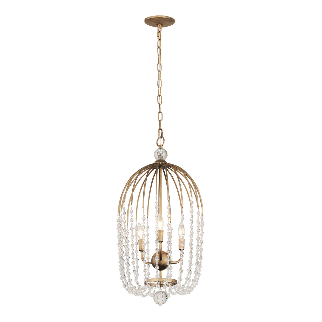 Voliere Three Light Pendant in Havana Gold - available from The Lighting Shoppe, trusted by Canadian homeowners