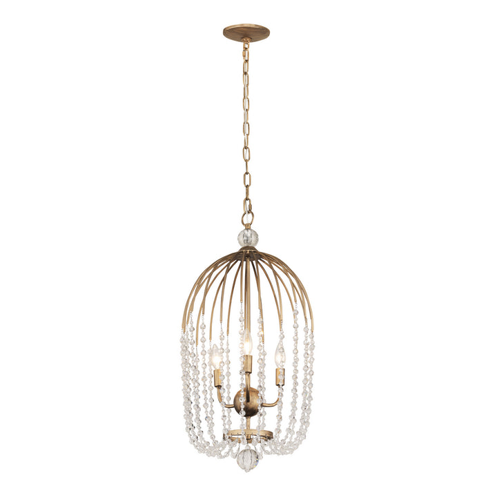 Voliere Three Light Pendant in Havana Gold - available from The Lighting Shoppe, trusted by Canadian homeowners