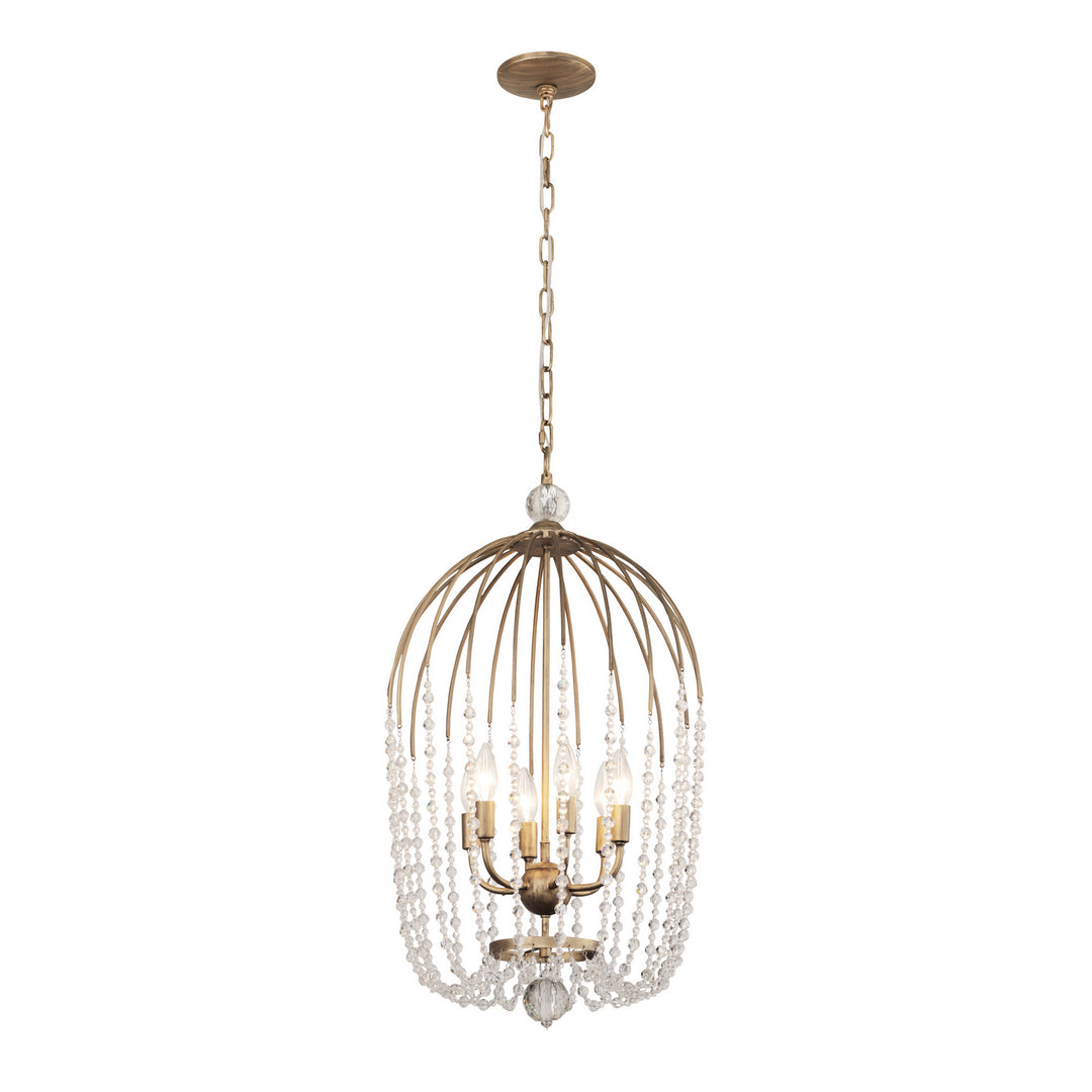 Voliere Six Light Pendant in Havana Gold - available from The Lighting Shoppe, trusted by Canadian homeowners