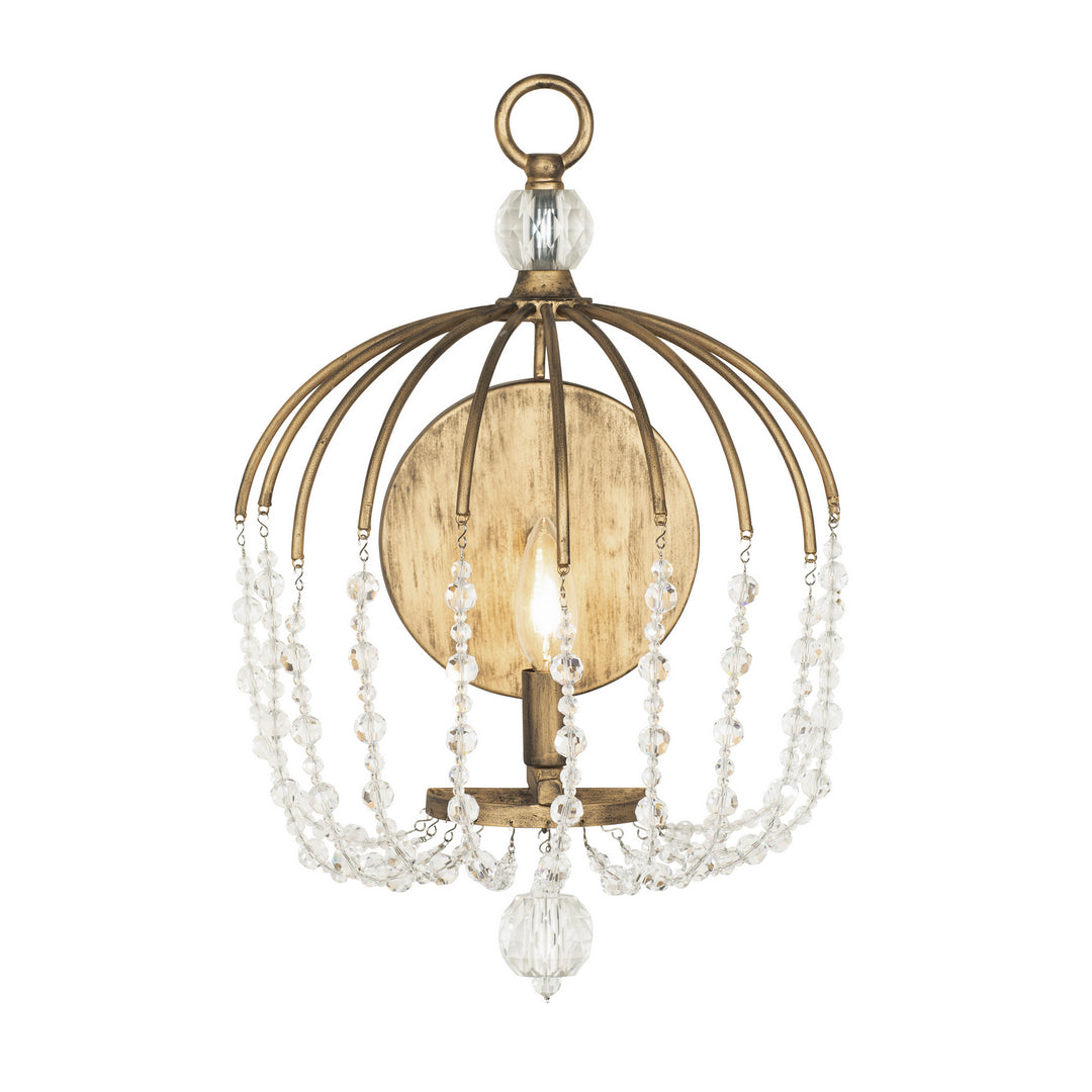 Voliere One Light Wall Sconce in Havana Gold - available from The Lighting Shoppe, trusted by Canadian homeowners