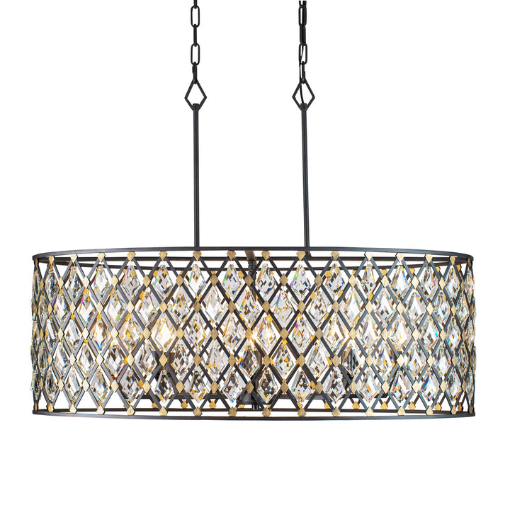 Windsor Eight Light Pendant in Carbon/Havana Gold - available from The Lighting Shoppe, trusted by Canadian homeowners