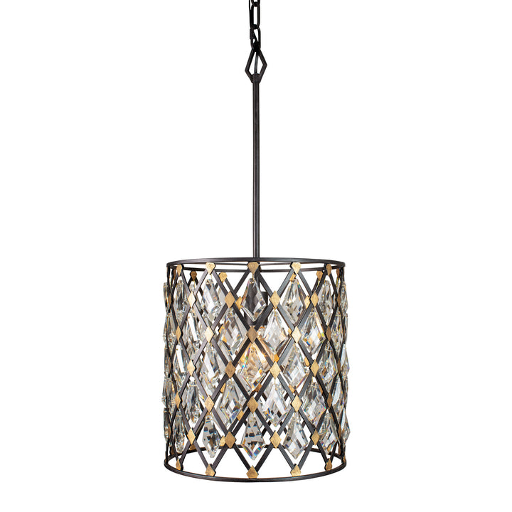Windsor One Light Pendant in Carbon/Havana Gold - available from The Lighting Shoppe, trusted by Canadian homeowners