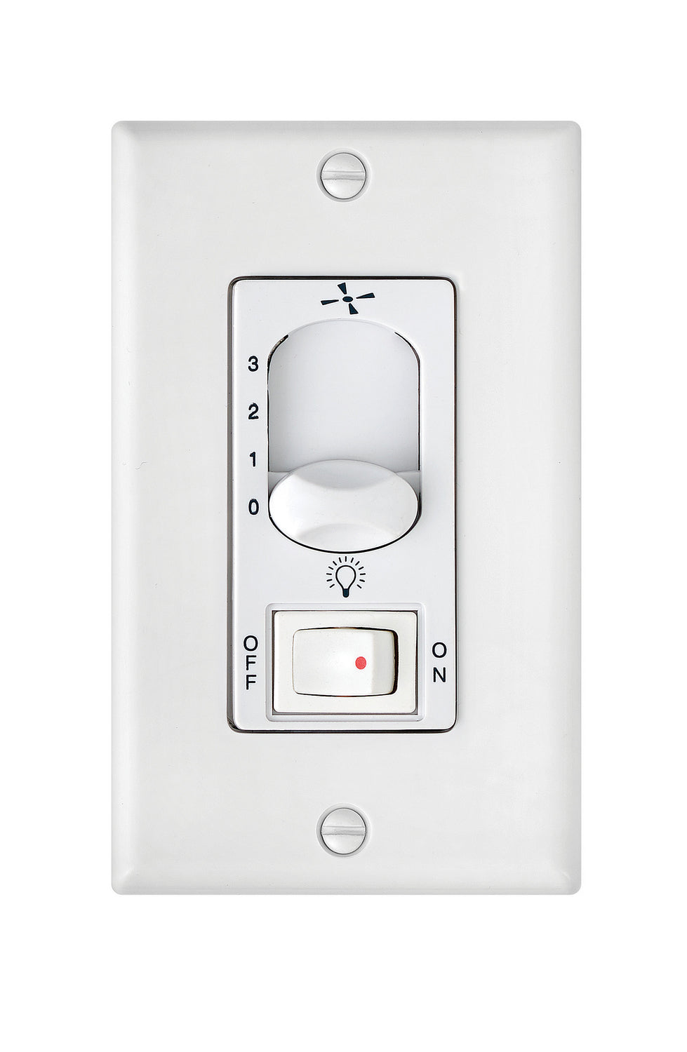 Wall Control 3 Spd On/Off Lt. Sw. Wall Control in White - available from The Lighting Shoppe, trusted by Canadian homeowners