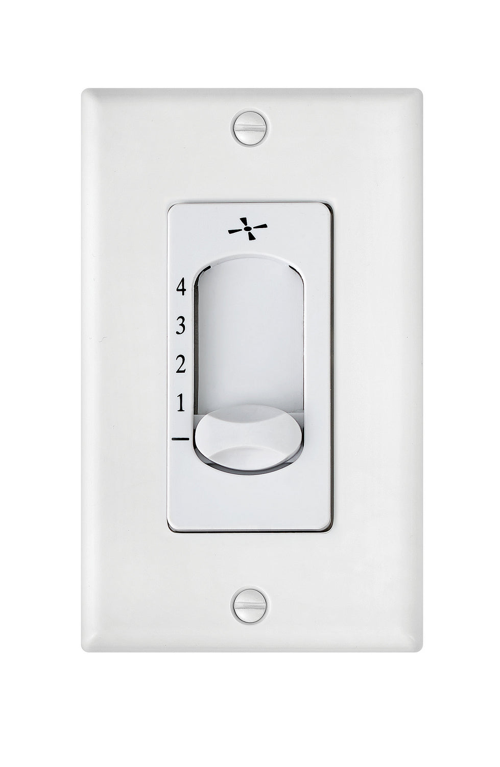 wall Control 4 Spd Slide Wall Control in White - available from The Lighting Shoppe, trusted by Canadian homeowners