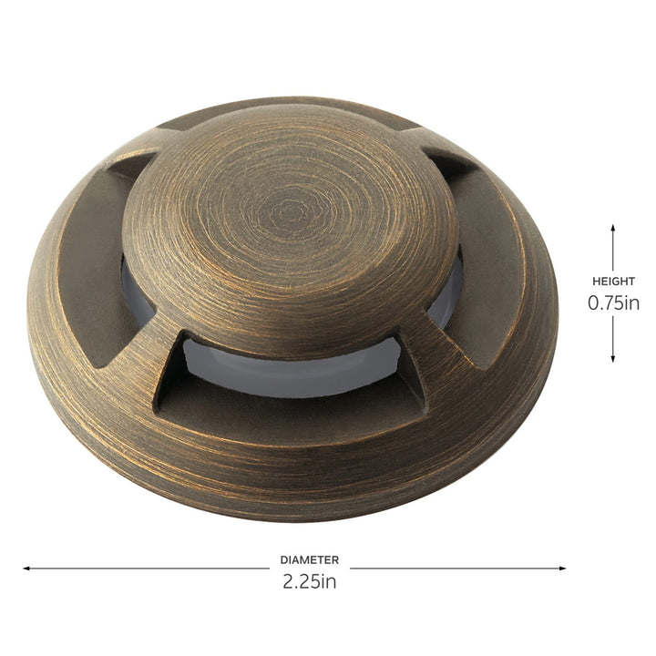 Kichler Canada - 16145CBR - Mini All-Purpose 4Way Top Acc - Landscape Led - Centennial Brass