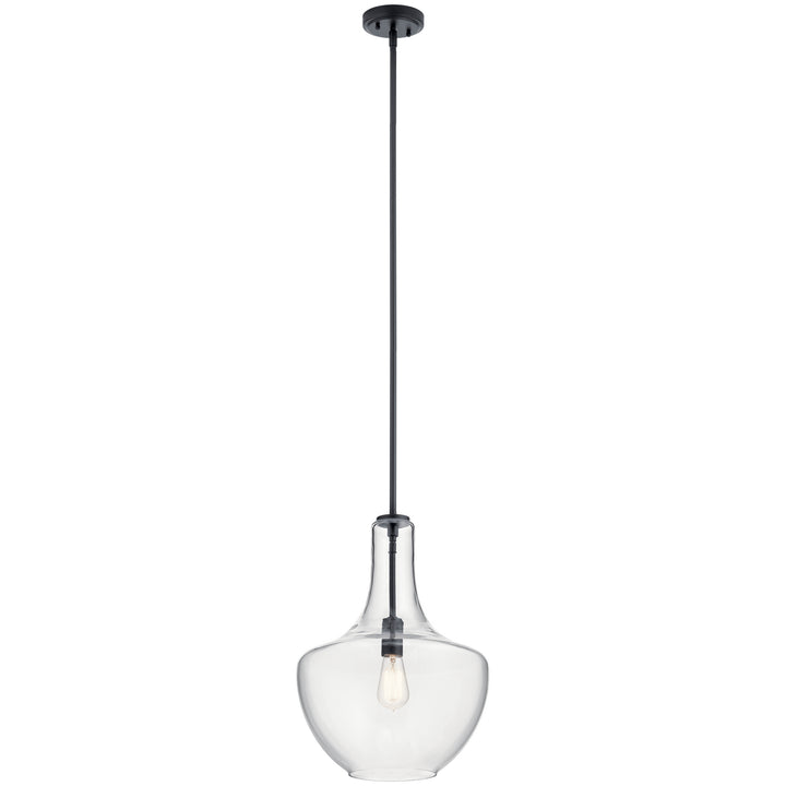 Kichler Canada - 42046BK - One Light Pendant - Everly - Black