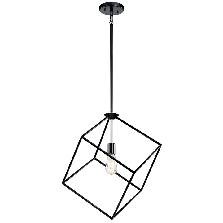 Kichler Canada - 42525BK - One Light Pendant - Cartone - Black