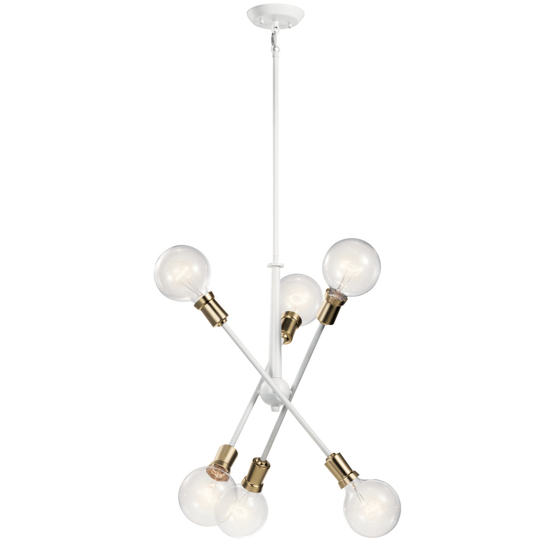 Kichler Canada - 43095WH - Six Light Chandelier - Armstrong - White