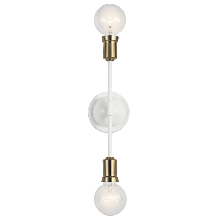 Kichler Canada - 43195WH - Two Light Wall Sconce - Armstrong - White
