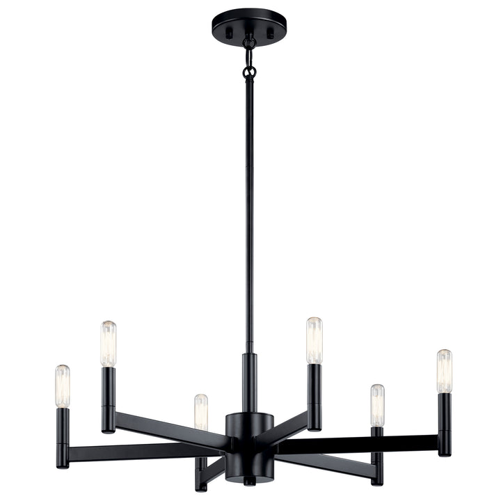 Kichler Canada - 43859BK - Six Light Chandelier - Erzo - Black