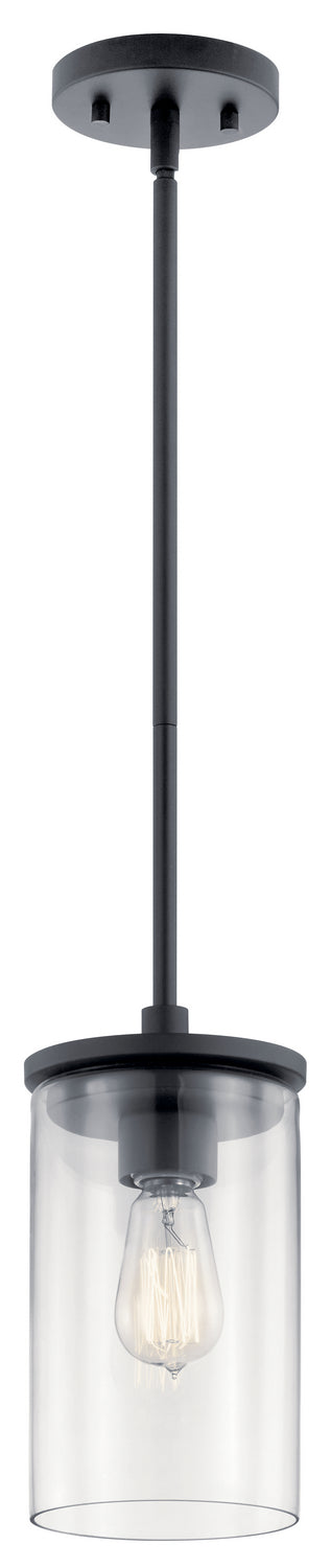 Kichler Canada - 43996BK - One Light Mini Pendant - Crosby - Black