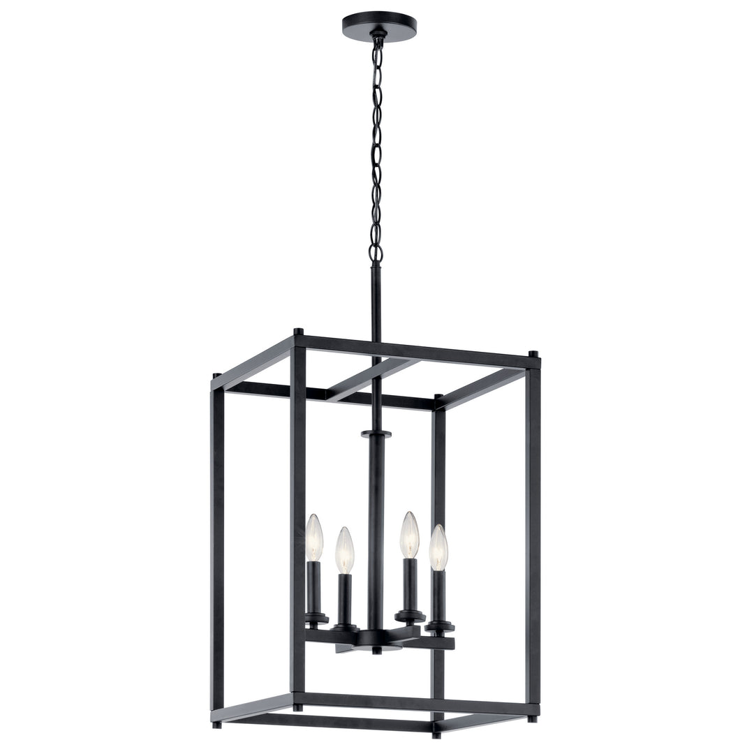 Kichler Canada - 43998BK - Four Light Foyer Pendant - Crosby - Black