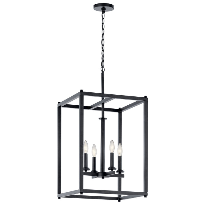 Kichler Canada - 43998BK - Four Light Foyer Pendant - Crosby - Black