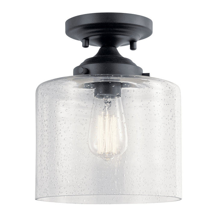 Kichler Canada - 44033BK - One Light Semi Flush Mount - Winslow - Black