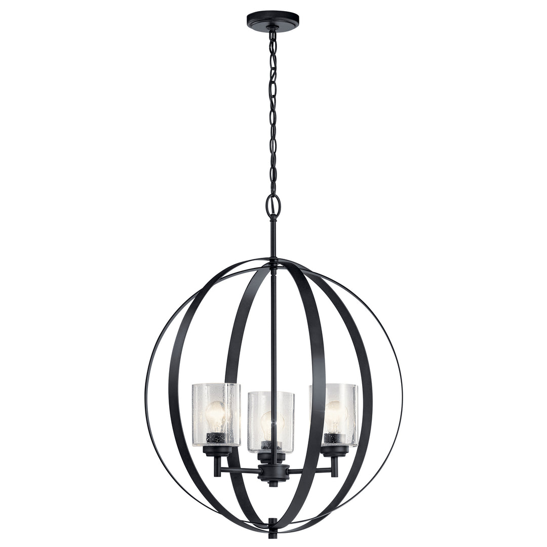 Kichler Canada - 44034BK - Three Light Chandelier - Winslow - Black