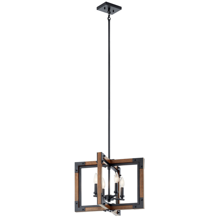 Kichler Canada - 44046AUB - Four Light Chandelier/Semi Flush Mount - Marimount - Auburn Stained Finish