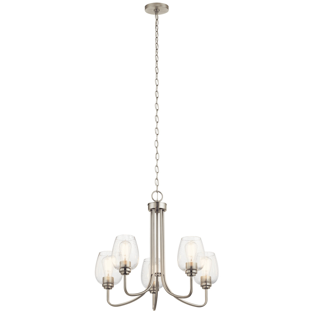 Kichler Canada - 44377NICS - Five Light Chandelier - Valserrano - Brushed Nickel
