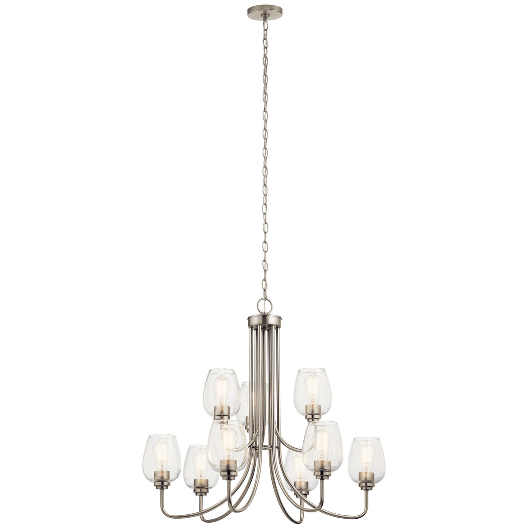 Kichler Canada - 44378NICS - Nine Light Chandelier - Valserrano - Brushed Nickel